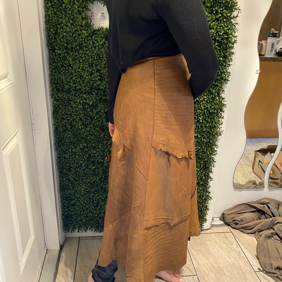 Lily FAROUCHE Munich leather skirt small - Picture 6 of 9